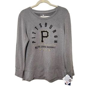 NWT MLB Pittsburgh Pirates Sweatshirt Fanatics Small Heather Gray Kohl's